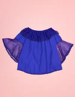 شومیز آستین کلوش گیپور