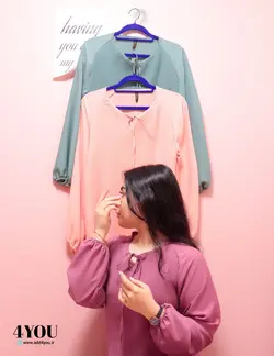 شومیز جلو پلیسه ای