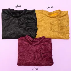 شومیز آستین پرچ بافت