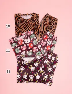 ست بلوز و شلوار مخمل حوله ای عروسکی