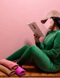 ست بلوز و شلوار مخمل روباهی