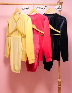 ست بلوز و شلوار مخمل روباهی