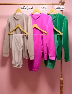 ست بلوز و شلوار مخمل روباهی