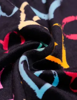 ست تاپ و شلوارک مخمل طرحدار