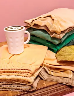 ست تی شرت و شلوار مخمل روباهی