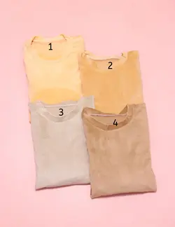 ست تی شرت و شلوار مخمل روباهی