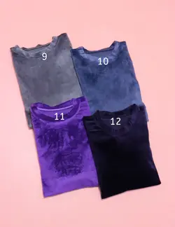 ست تی شرت و شلوار مخمل روباهی