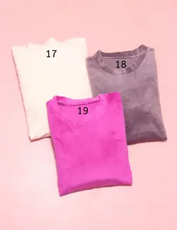 ست تی شرت و شلوار مخمل روباهی