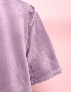 ست تی شرت و شلوار مخمل روباهی