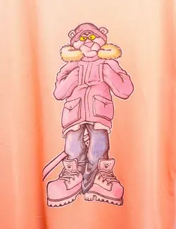 ست تی شرت و شلوارک پلنگ صورتی