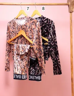 ست کراپ و شلوار مخمل لاکچری