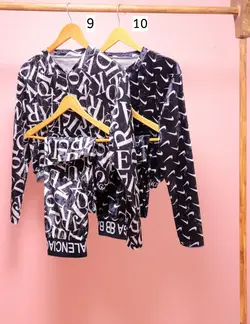 ست کراپ و شلوار مخمل لاکچری