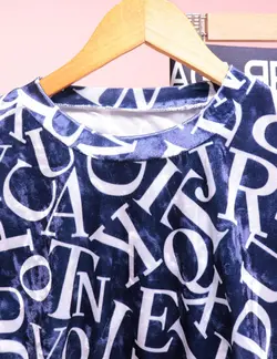 ست کراپ و شلوار مخمل لاکچری