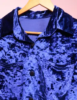 شومیز مخمل دکمه دار