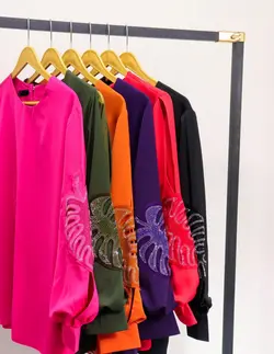 شومیز نگینی برگ