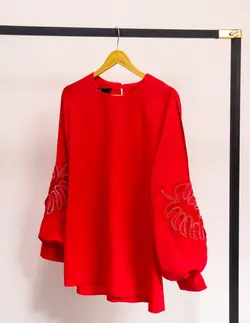 شومیز نگینی برگ