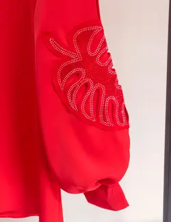 شومیز نگینی برگ