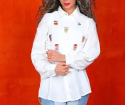 شومیز و رویه خرس گلدوزی شده