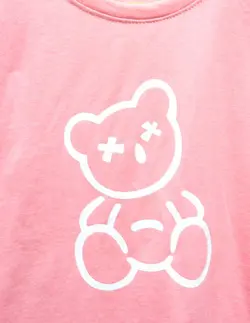 ست کراپ و شلوارک خرسی