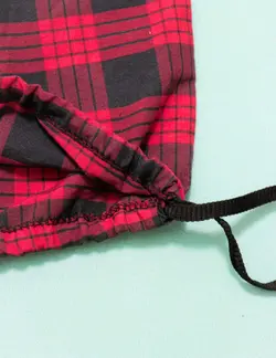 مانتو چهارخونه جلو زیپ