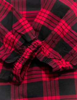 مانتو چهارخونه جلو زیپ