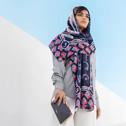 شال نخی نسخ قرمز