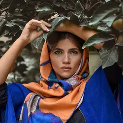 روسری گل هندی