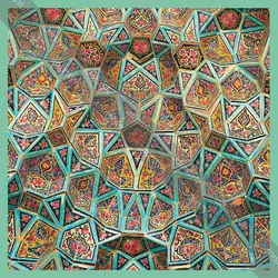 دستمال تزیینی کاشی شیراز