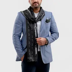 شال مردانه زمرد سیاه