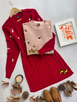 پیراهن بافت گلدوزی ترک کد 562