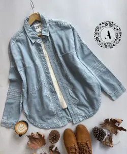 کت بلند جین گلدوزی ZARA کد 561