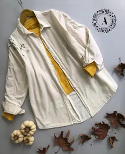 شومیز نخی گلدوزی کد 595