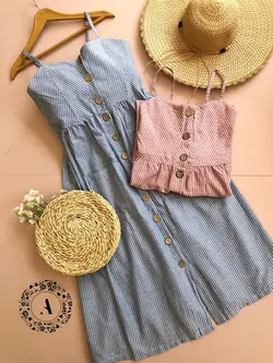 پیراهن دلبر جلو دکمه دلبر کد 740 - آگرین مد