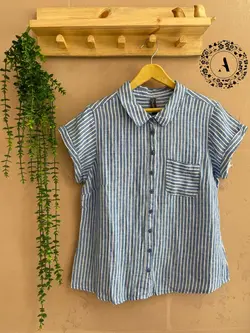 شومیز راه راه وارداتی کد 763