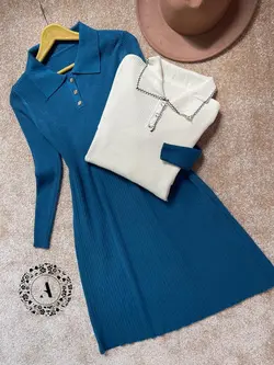 پیراهن سه دکمه یقه دار وارداتی کد 820