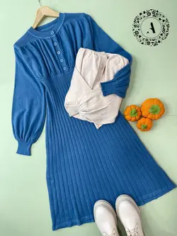 پیراهن بافت جلودکمه وارداتی کد 892