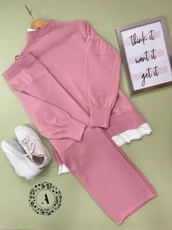 ست بلوز و شلوار بافت وارداتی کد 905