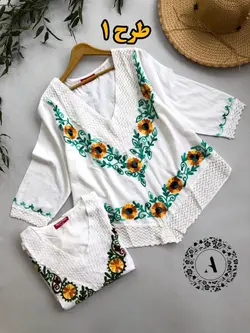 بلوز نخی گلدوزی کد 204