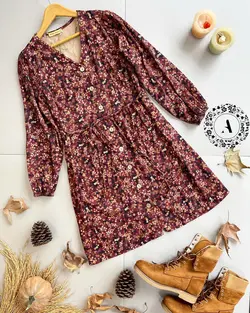 پیراهن کبریتی گلدار کد 41