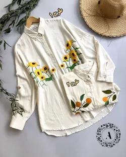 شومیز نخی گلدوزی ترک کد 258