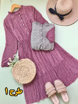 پیراهن حریر گل گلی کد 1054