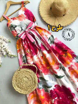 پیراهن طرح دار بلند وارداتی کد 373