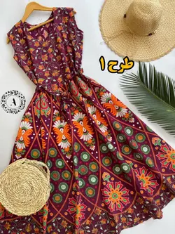 پیراهن نخی هندی کد 382