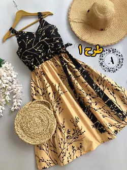 پیراهن طرح دار کوتاه کد 387