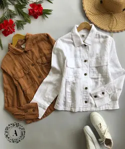 کت لینن وارداتی کد 412