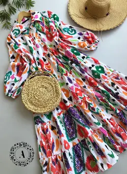 پیراهن بلند دکمه دار کد 413