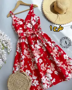 پیراهن طرح دار کوتاه کد 415