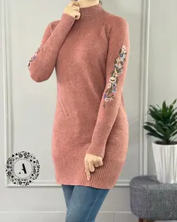 تونیک بافت آستین گلدوزی وارداتی کد 437