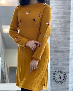 پیراهن بافت گلدوزی ترک کد 447