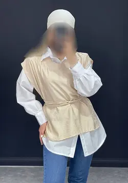 ست شومیز+وست بابوس 17011